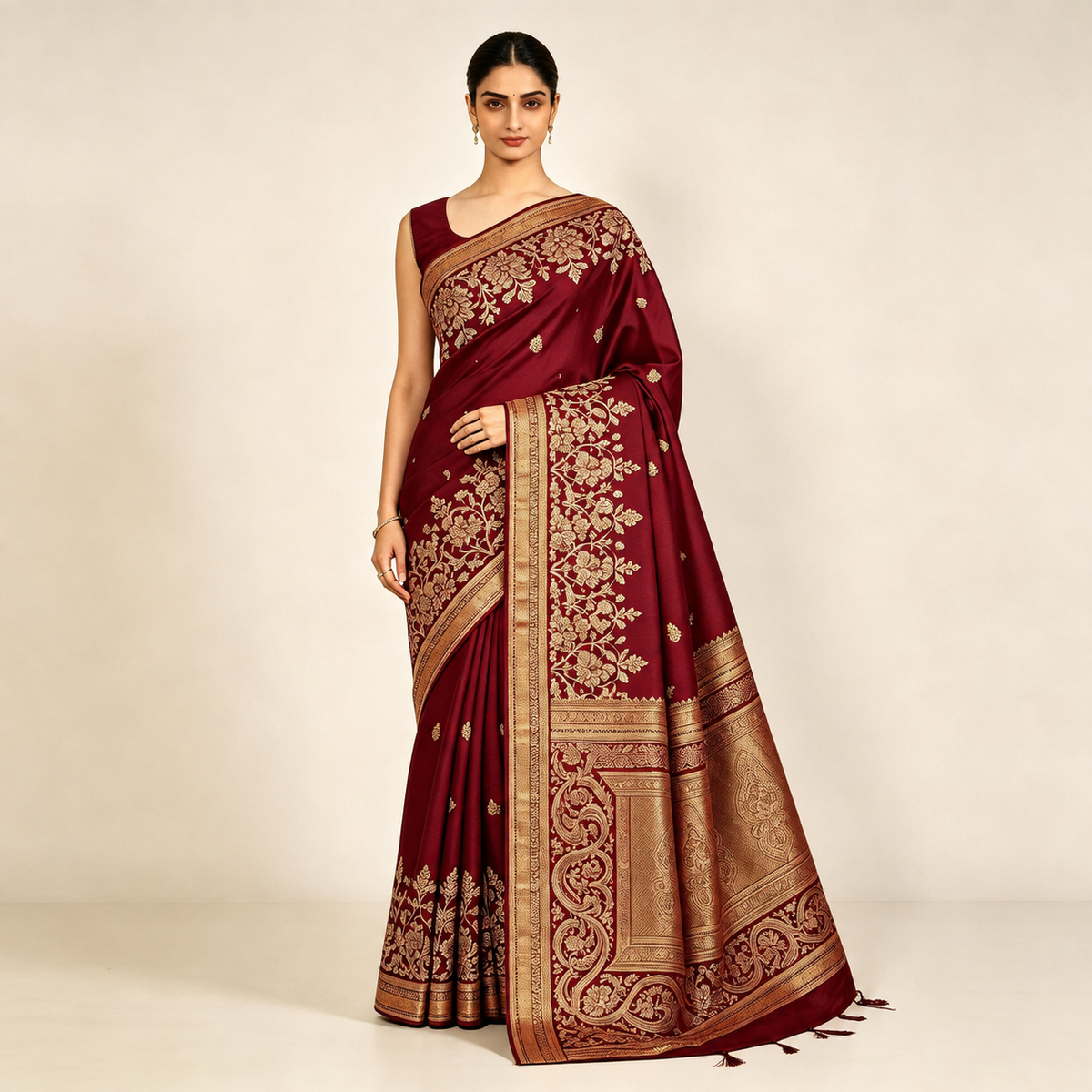 Pure Katan Silk Banarasi Saree