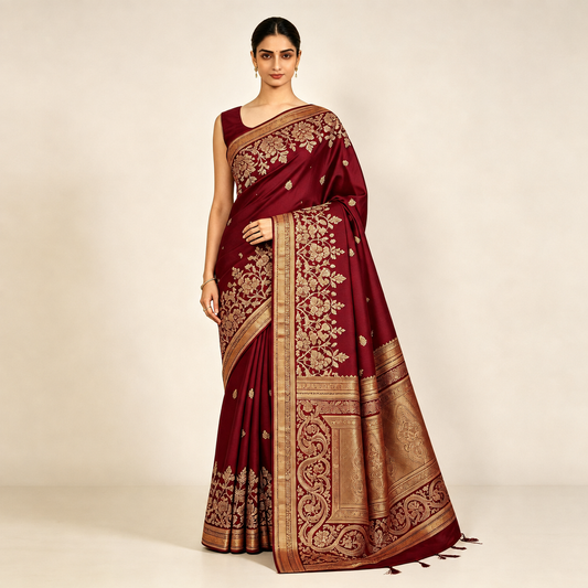 Pure Katan Silk Banarasi Saree